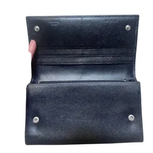 Prada Black Large Saffiano Leather Wallet thumbnail 2