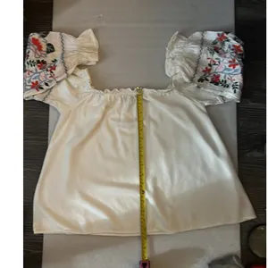 SugarLips Embroidered Off Shoulder Boho Top S Festival Concert Summer Floral thumbnail 10