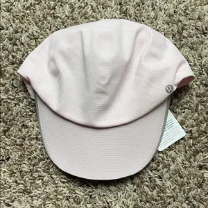 Lululemon Fast and Free Run Hat WovenAir Light Pink Small Medium New thumbnail 4