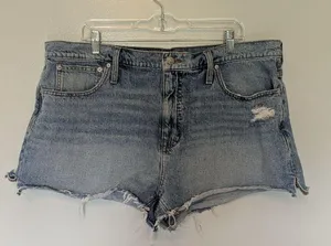 Madewell Relaxed Denim Shorts Light Wash 33 thumbnail 1