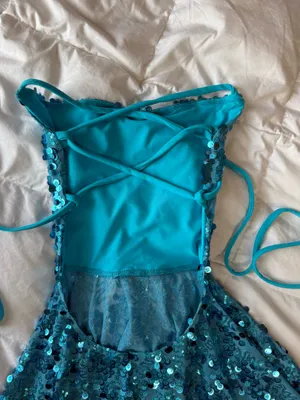 Tasteful Girl Ravewear Angel Sequin Mini Dress Blue XS thumbnail 6