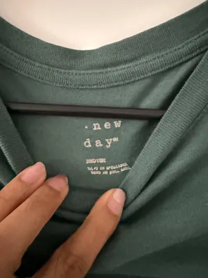 a new day Short Sleeve Crewneck Tee in Dark Green thumbnail 2
