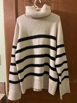 ZARA Chunk Striped Sweater thumbnail 1