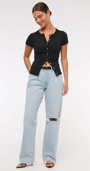 Abercrombie Low-Rise Baggy Jeans thumbnail 2