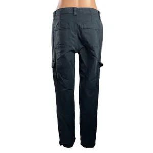 American Eagle Women's Black Stretch Straight Leg Cargo Trousers Jeans Pants 8 thumbnail 3