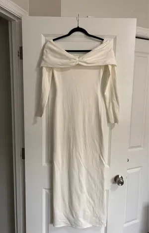 New Showpo Rani Maxi Dress Off Shoulder Bodycon Dress Size Small MSRP $139 thumbnail 7