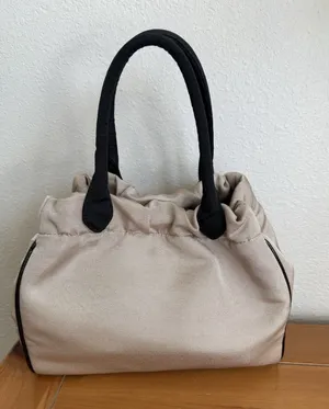 Vintage Talbots Purse‎ Satchel/Top Handle Bag Beige And Black thumbnail 1