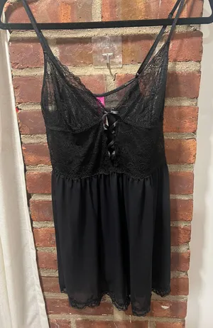 Adore Me NWT Robe & Nighty Baby Doll Lingerie Set L thumbnail 2