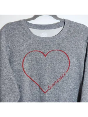 Home Free Womens Gray Tennessee Heart Graphic Sweatshirt Size XL thumbnail 2