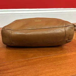 Coach British Tan Leather Hobo‎ Adj. Strap 2 Way Shoulder Zip Close thumbnail 7