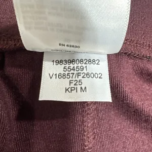 Lands' End Women's Pointelle Sleep Pajama Pants Wide Leg Size M (10-12) Burgundy thumbnail 5