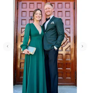 New Lulus Divine Hunter Green Backless Maxi Dress Size Large MSRP $89 thumbnail 7