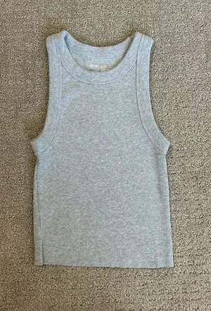 Gray Aerie Ribbed Tank Top Size XS! thumbnail 1