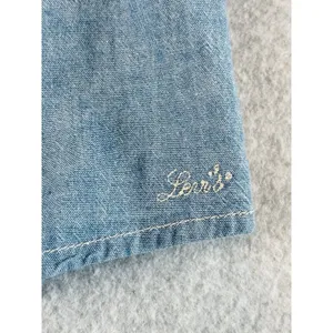 Levi's Amber Long Sleeve Blouse Square Neck‎ Shirt 100% Cotton Flowy Medium thumbnail 5