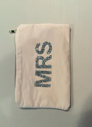 The Ring Boxes | bridal, MRS zippered cosmetic bag thumbnail 5