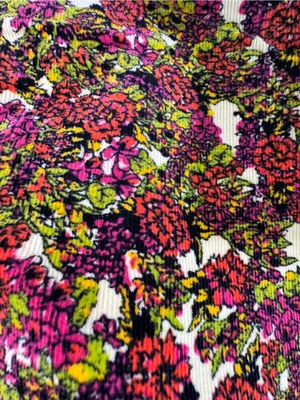 Free People High Waisted Sunchaser Floral Corduroy Pant Size 28 thumbnail 4