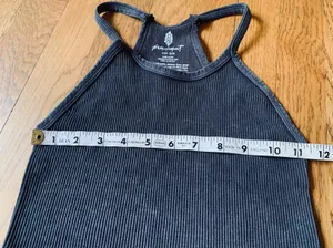 Free People happiness crop top washed black size XS/S thumbnail 7