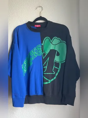 Dallas Mavericks Mitchell Big Face 5.0 Pullover Sweatshirt thumbnail 2