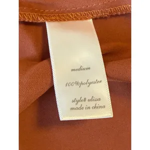 Altar'd State Ulissa Satin Ruched Faux‎ Wrap Mini Dress Cinnamon Medium NEW thumbnail 5