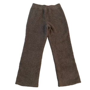 New SKIMS Cozy Knit Wide Leg Pant Amethyst teddy Lounge Womens L thumbnail 2