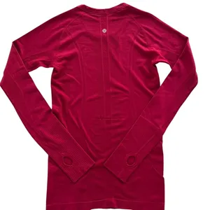 Lululemon Swiftly Tech Long Sleeve Crew 6 ORIGINAL Fit Ruby Dark Red Gym Run thumbnail 5