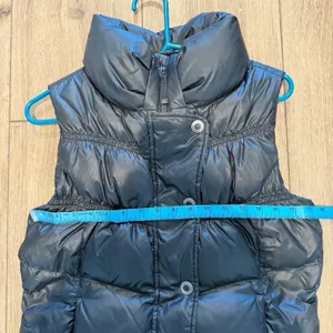 Prana Milly Quilted Puffer Vest Size Small Down Insulated Full Zip Black thumbnail 4