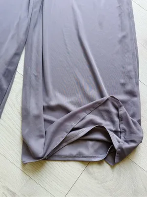 MSK Gray Sheer Palazzo Wide thumbnail 6