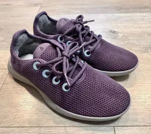 Allbirds Tree Runners‎ TR Womens Size 7 Purple Thunder Gray Lightweight Sneakers thumbnail 1