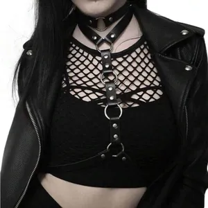 Oring O Ring Harness Belt New Black thumbnail 2