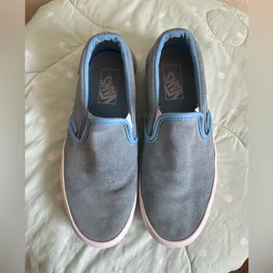 Vans Light Blue Slip on Womens size 7 thumbnail 2