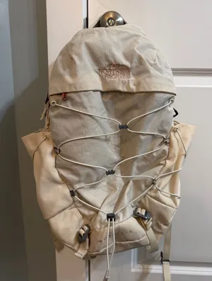 Cream & Rose gold The North Face Borealis bungee laptop Backpack thumbnail 1