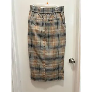 Urban Outfitters Plaid High Waisted Midi Skirt‎ Women's Size L G thumbnail 5