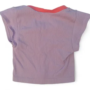 Out From Under Urban Outfitters Lavender Purple Cherry Ribbed Seamless Crop Top XS/S thumbnail 3