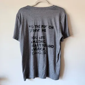 Source Unknown You Matter Gray V Neck Tshirt Womens Size XL thumbnail 5