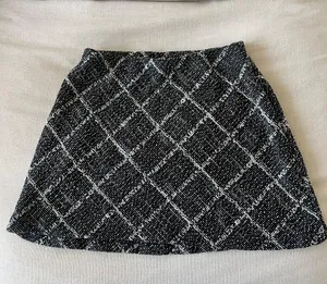 Black And White Tweed Mini Skirt thumbnail 1