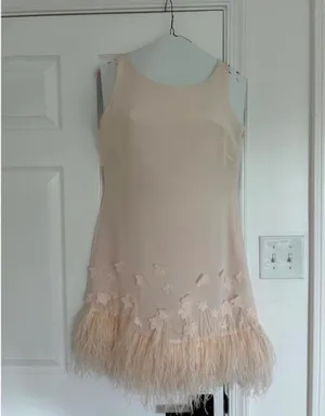 Jessica Simpson Feather Trim Dress thumbnail 2