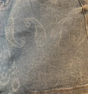 Kensie Paisley Jean Skirt thumbnail 3