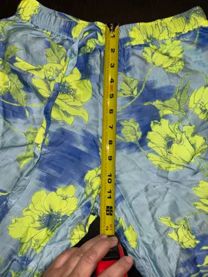 Lyrebird Anthropologie Neela Silky Blue Wide Leg Lounge Pants Quiet Luxury thumbnail 6