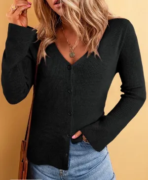 Light Cardigan Black Size L thumbnail 1