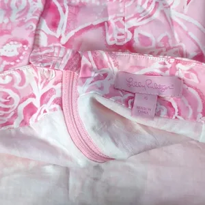 LILLY Pulitzer pink floral skirt size 6 thumbnail 9