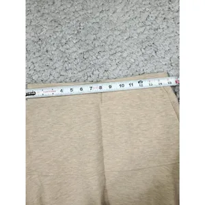 OGL FuzzLuxe Flared Maxi Skirt Heather Beige Cashmere Like Size Medium Tan thumbnail 4