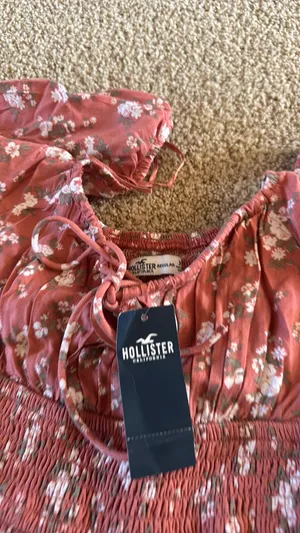 Pink Floral Dress Hollister thumbnail 3