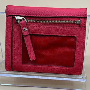 A Very Sweet Kate Spade Leather Bright Red Small ID wallet thumbnail 2