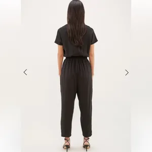 Moll V-Neck Jumpsuit in Black thumbnail 5