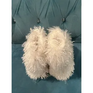 NWT RARE SKIMS Shaggy Faux Fur Boot in Marble size 36 thumbnail 4