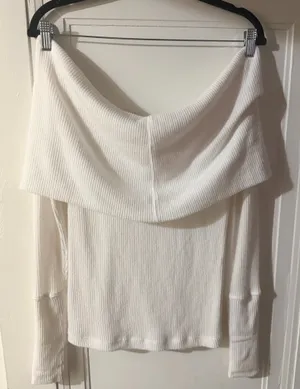 We The Free Snowbunny Off The Shoulder Top In White - Size S thumbnail 5
