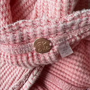 Free People FP One Colt Pink Thermal Top XS thumbnail 4