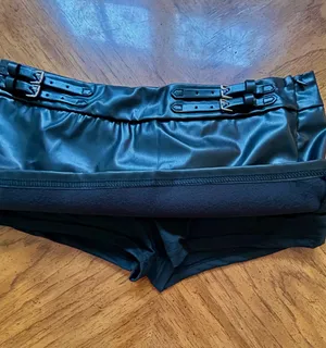 Pleather Mini Shein Skirt  thumbnail 3