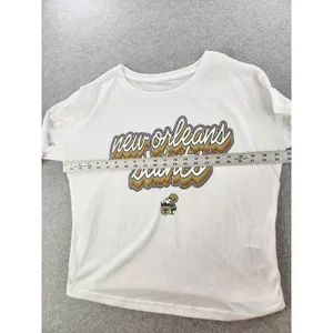 National Football League Women's Small New Orleans Saints Striped Retro‎ Football Long Sleeve T-Shirt thumbnail 6