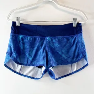 Lululemon Speed Shorts 2 1/2" Mini Midnight Tulle Multi Hero Blue 6 thumbnail 4